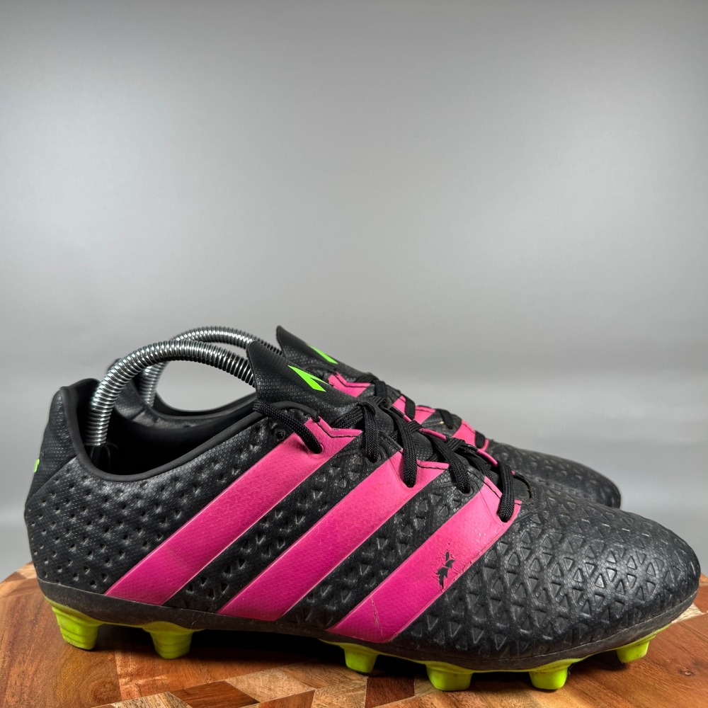 Adidas Ace 16.2 FG AG Mens Soccer Cleats Black Shock Pink AF4978 Size 9